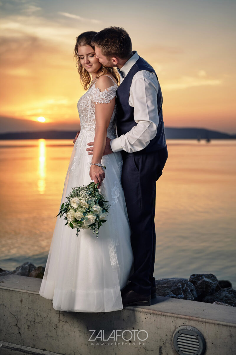 Balaton naplemente - Esküvői fotó - ZalaFoto