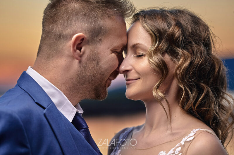 Balatoni naplemente esküvői foto - ZalaFoto